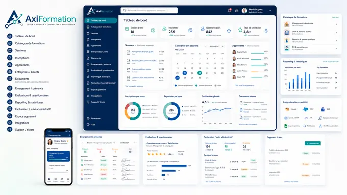 AxiFormation - plateforme SaaS de gestion de la formation